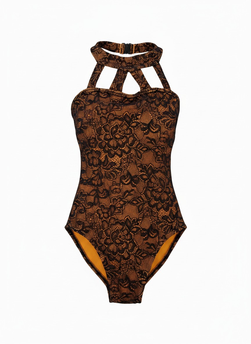 Girls Lace Overlay Leotard