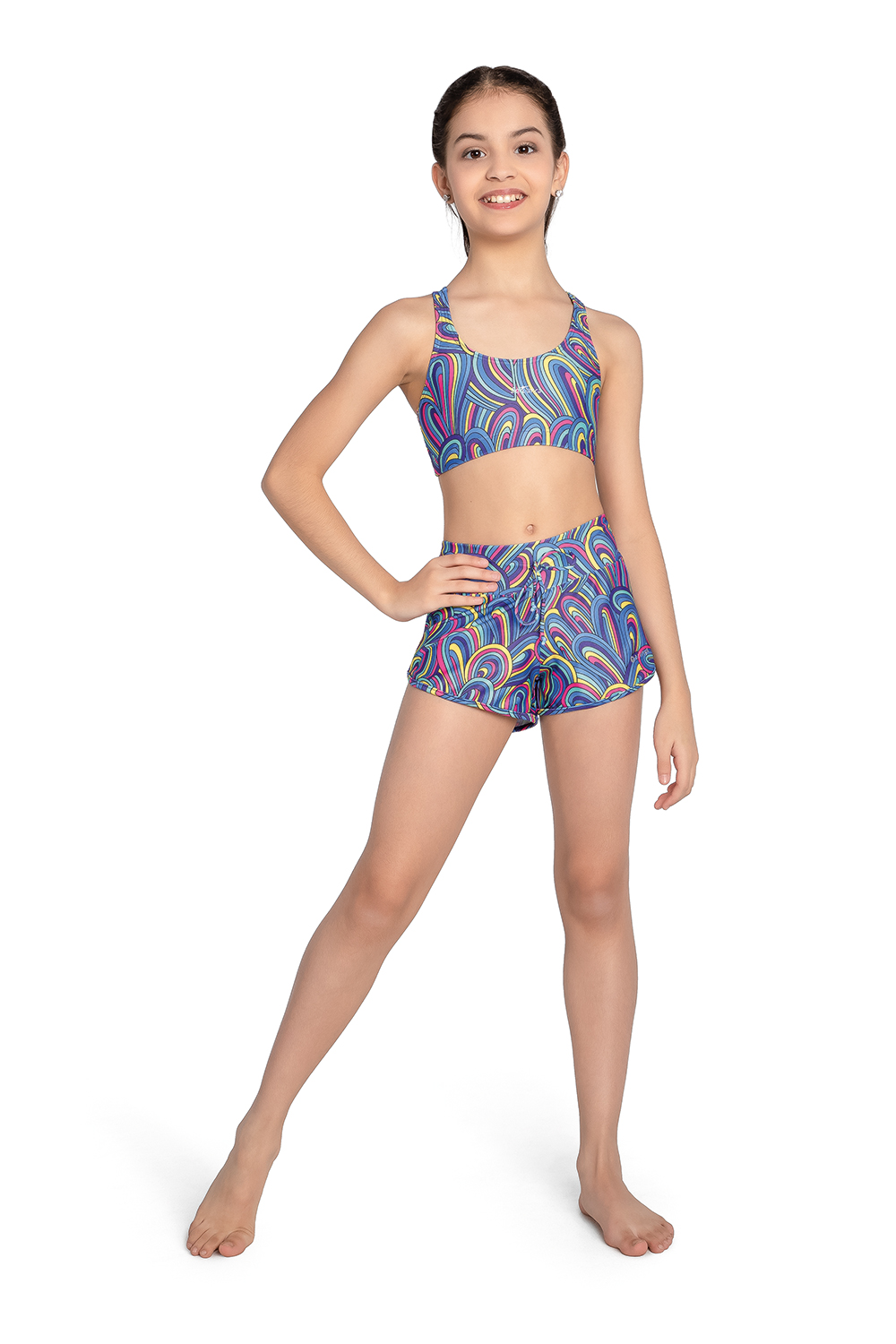 Ladies Active Shorts with Drawstring