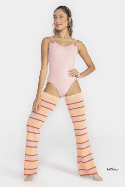 Striped Knit Leg Warmers - Esther - Image 3