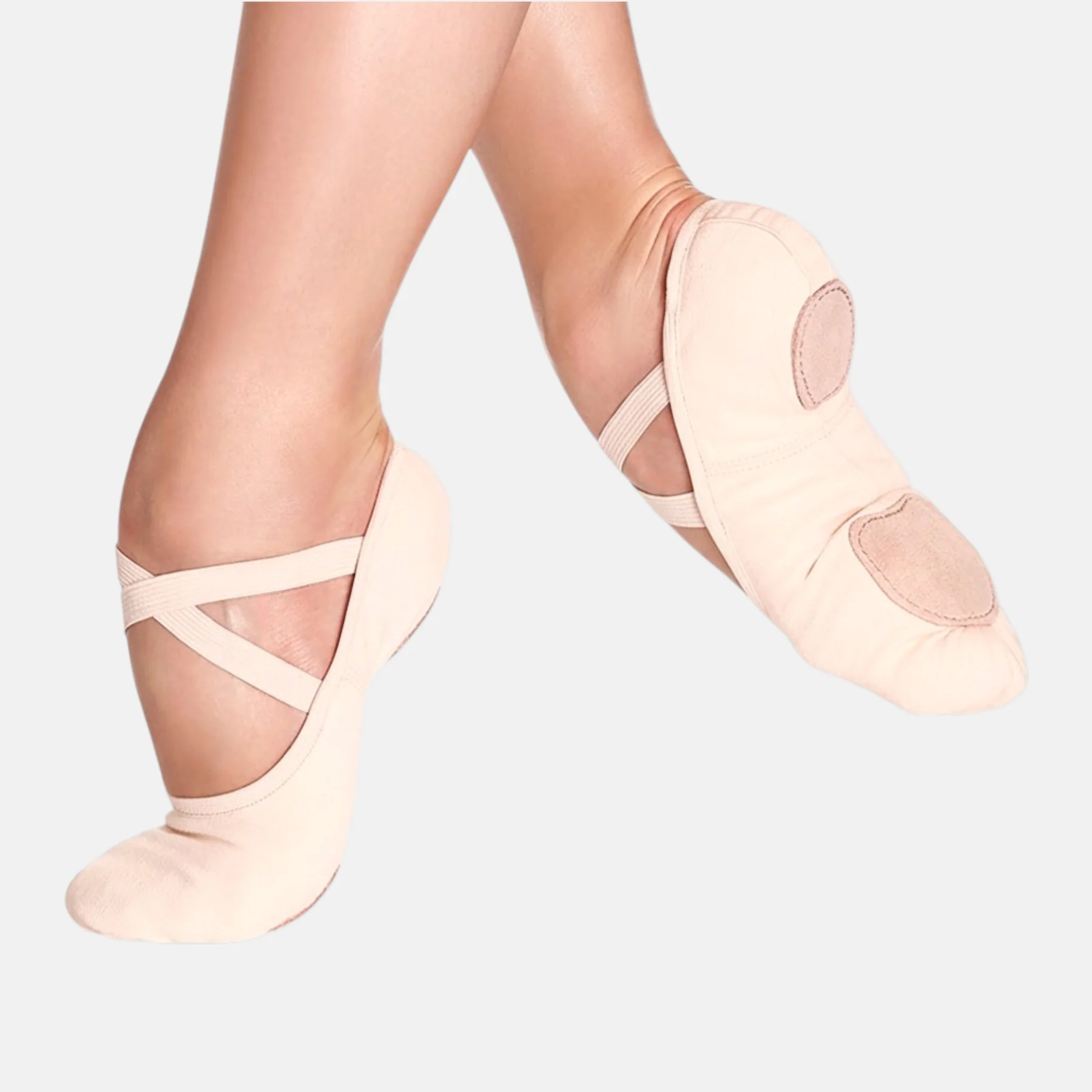 Child Vegan Split Sole Canvas Ballet Slipper - Verdi