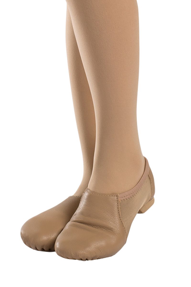 Adult Rubber Sole Jazz Shoe - Jesse (Caramel)
