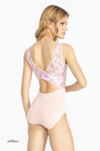 Floral Mesh Bodice Leotard – Mercedes - Image 5
