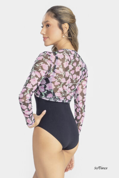 Twist Front Mesh Long Sleeve Top – Elvira - Image 2