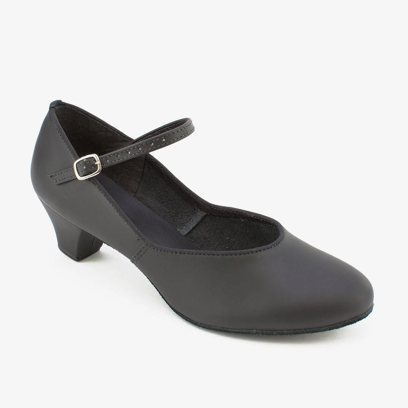 1.25" Heel Flexible Suede Sole Character Shoe - Candice