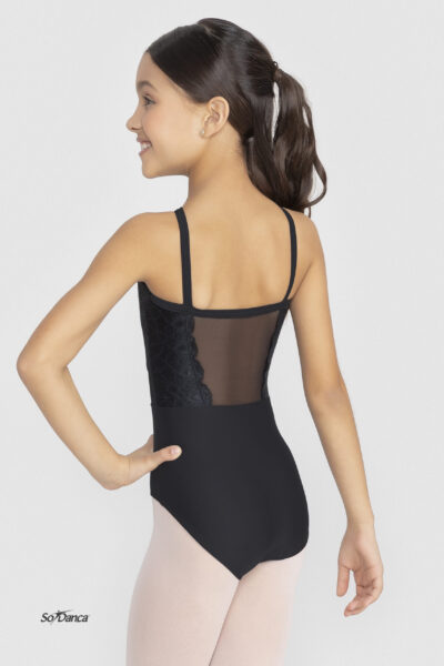 Strappy Lace & Mesh Leotard- Dori - Image 2