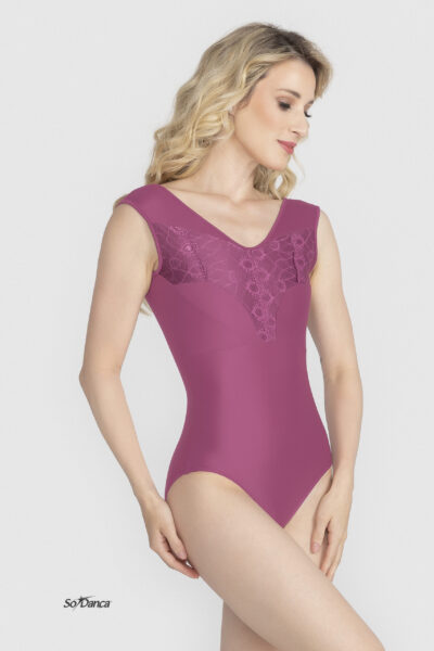Luxe Lace-Detail Leotard- Lia