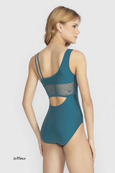 Double-Strap Lace-Detail Leotard- Acsa - Image 2