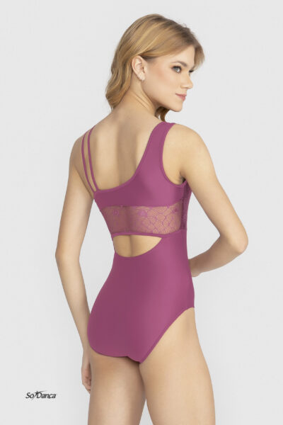 Double-Strap Lace-Detail Leotard- Acsa - Image 6