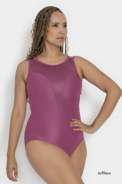 Elegant Lace Back-Detail Leotard- Cynthia - Image 2