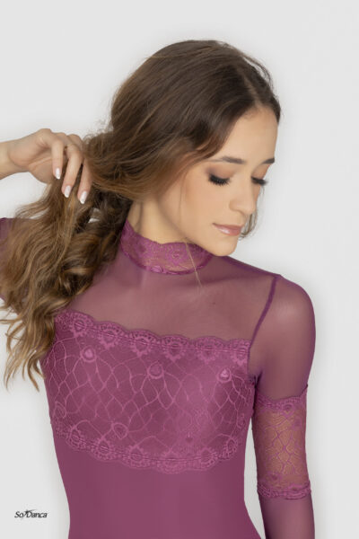 Long-Sleeved Lace Detailed Leotard – Luciane - Image 5