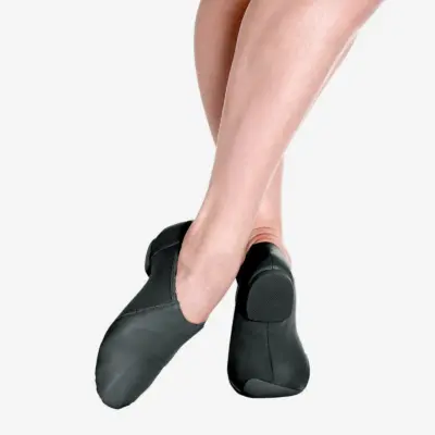 Child Jazz Leather Shoe with Arch Hugging Neoprene -Java - Image 2