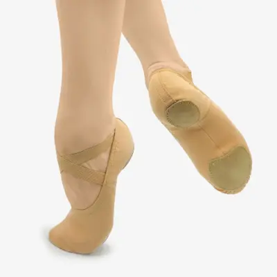 Adult Stretch Canvas Split Sole Ballet Slipper - Bliss - Light Pink - Image 5