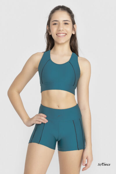 High-waisted performance dance shorts- Nath Kid's Shorts - Image 3