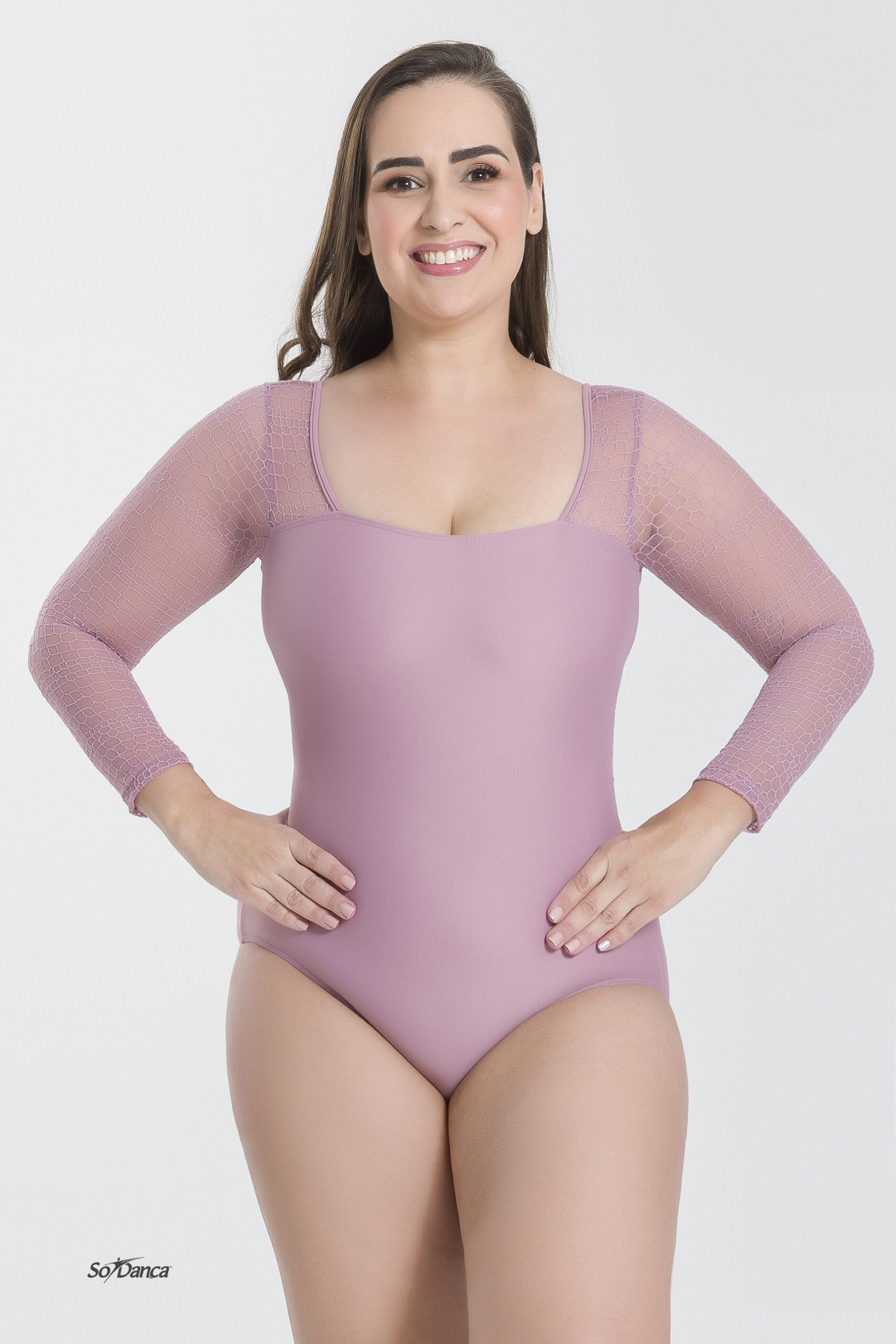 Open Back Scoop Neck Leotard - Aurina (Curvy) - Image 6
