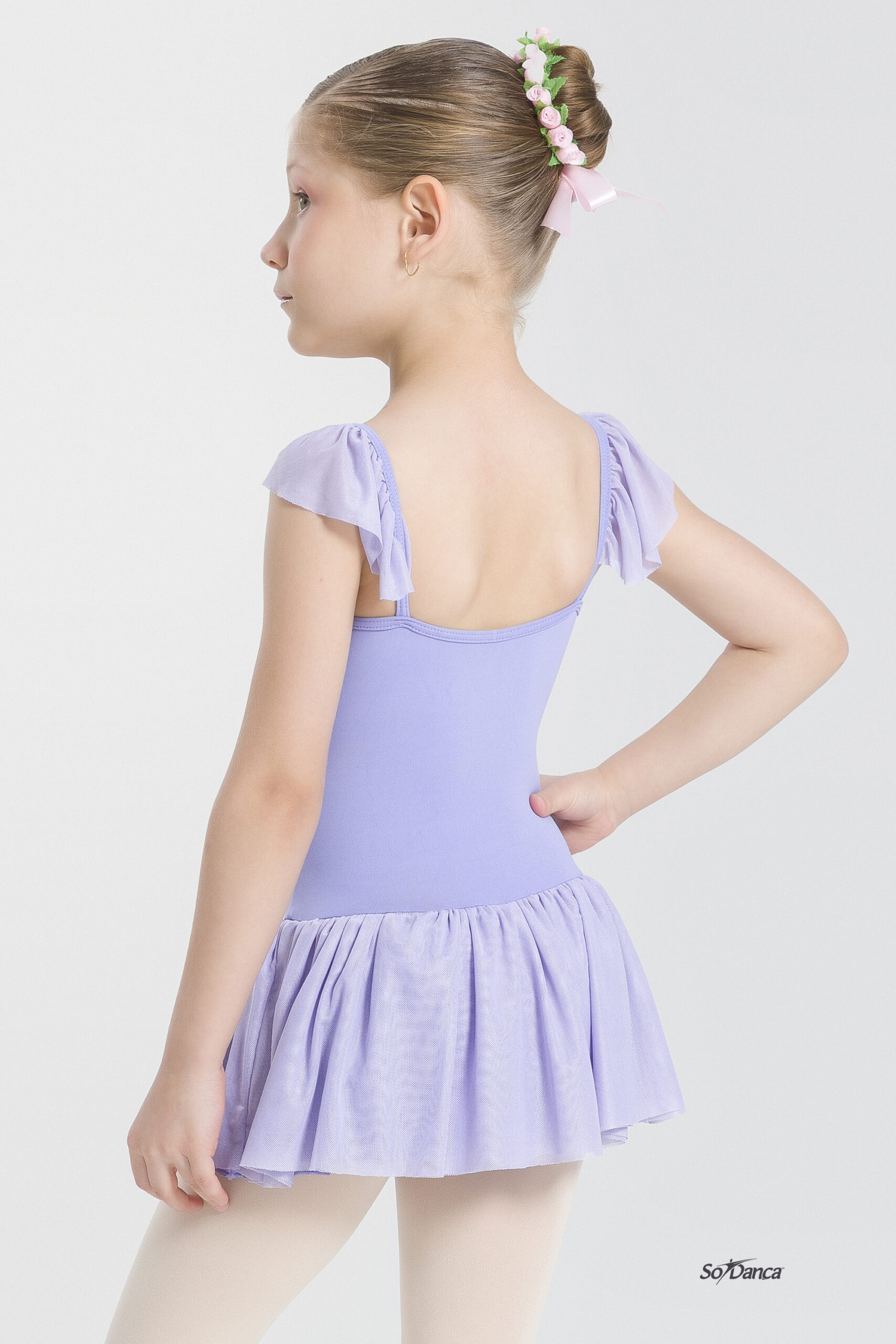 Flutter Sleeve Skirted Leotard- Nala - Image 2