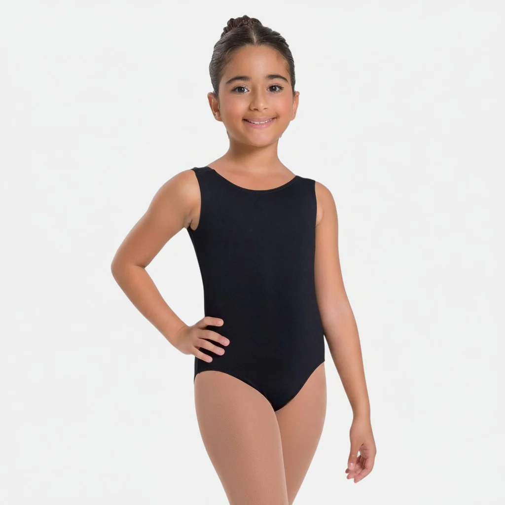 Child Tank Boat Neck Leotard with Low Back - Kirsty - Image 3