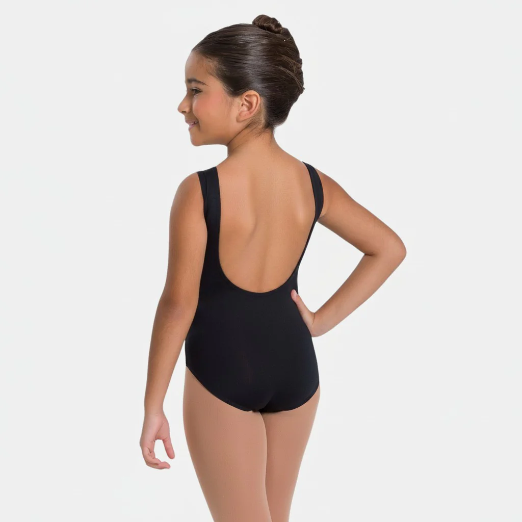Child Tank Boat Neck Leotard with Low Back - Kirsty - Image 4