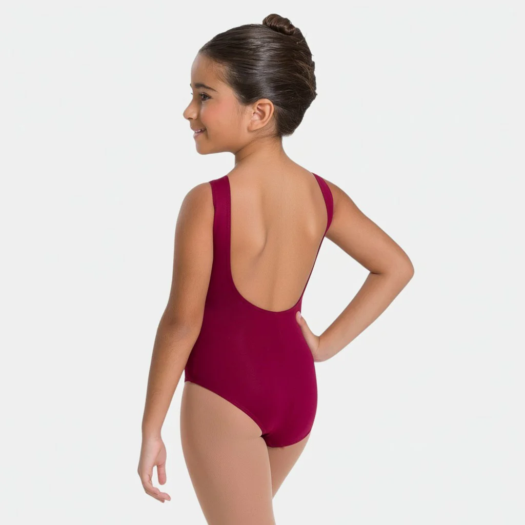 Child Tank Boat Neck Leotard with Low Back - Kirsty - Image 19