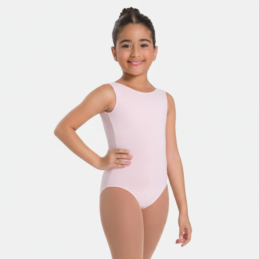 Child Tank Boat Neck Leotard with Low Back - Kirsty - Image 14