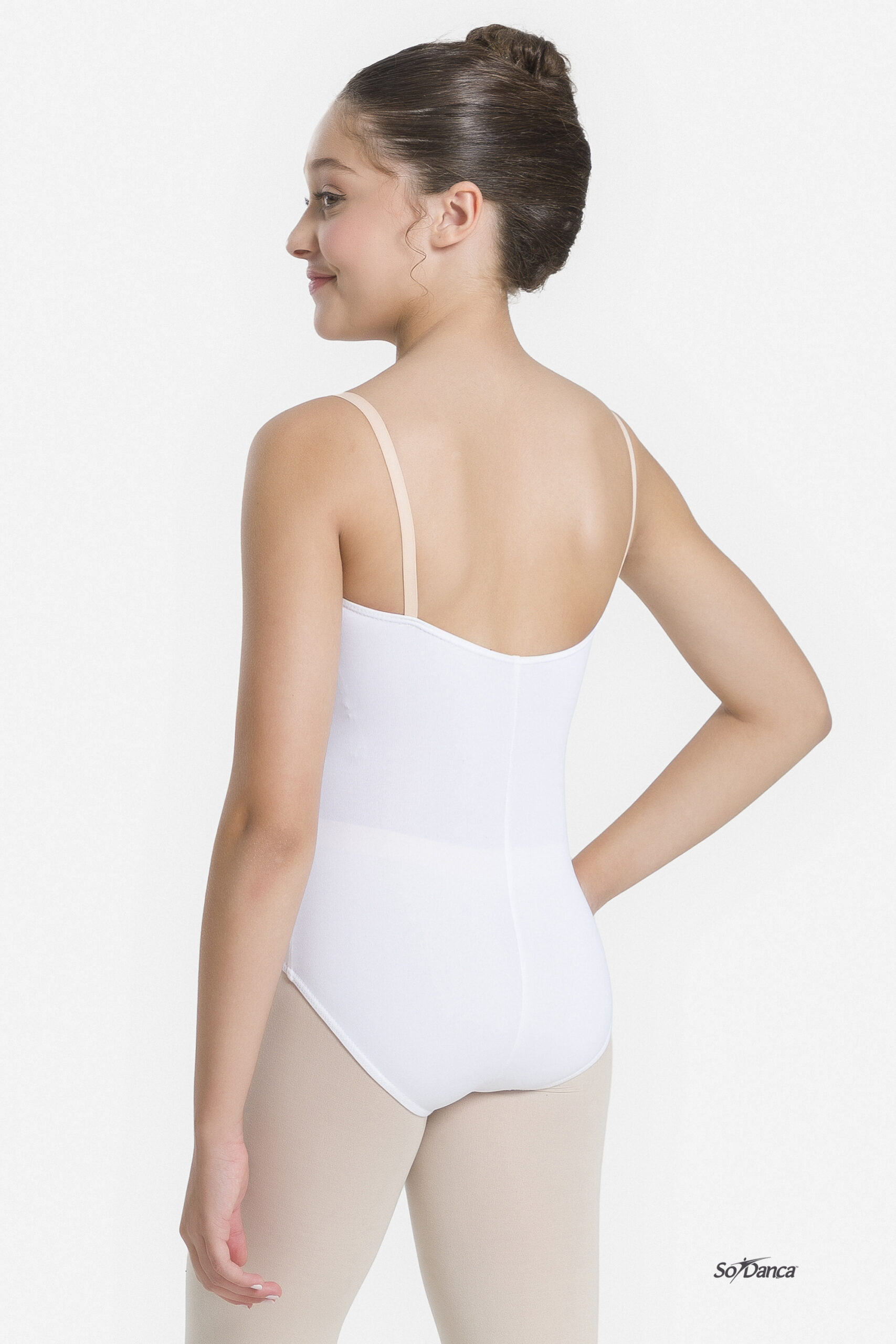 Child Princess Seam Camisole Leotard with Mesh Insert - Lory - Image 2