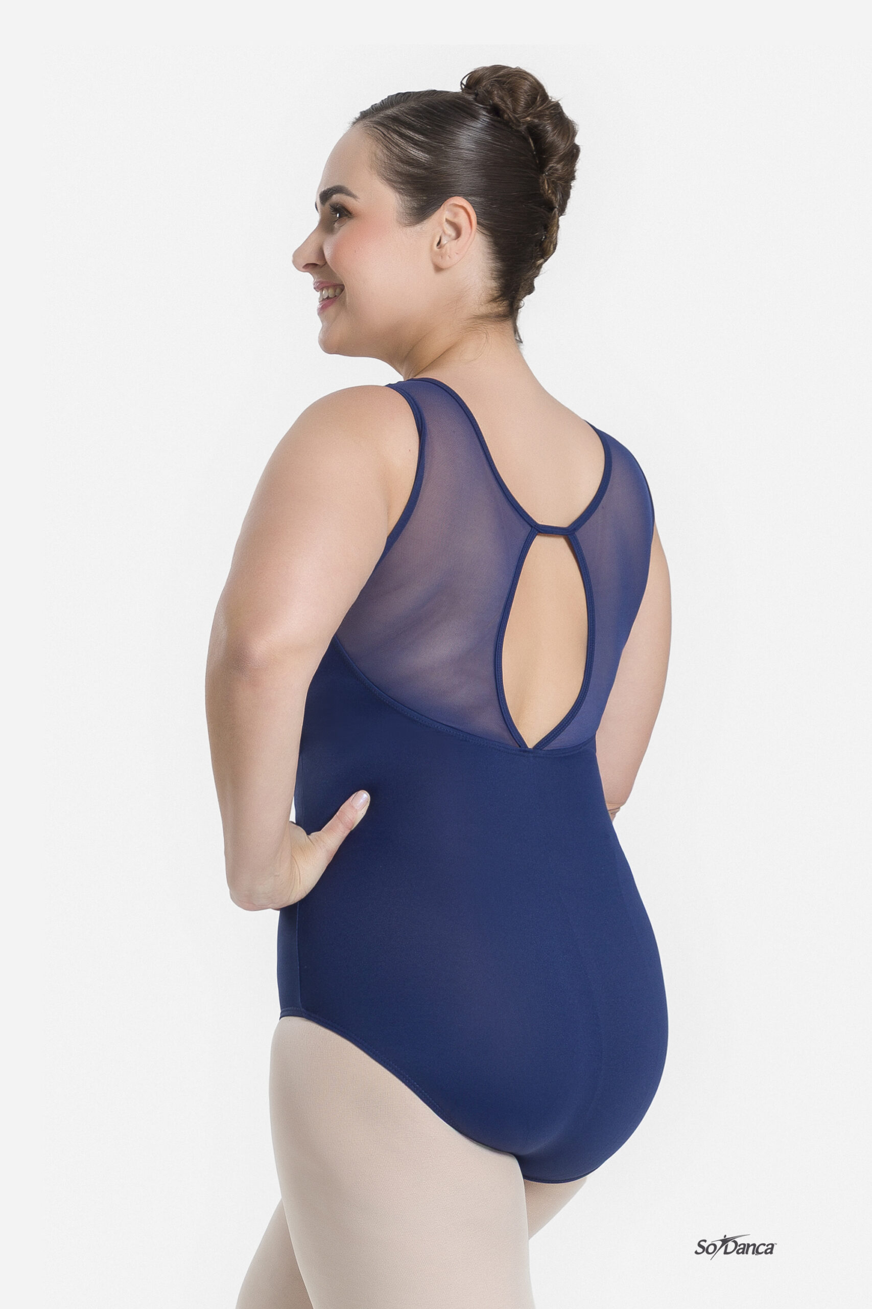 Curvy Tank Leotard With Keyhole Back- Gemina