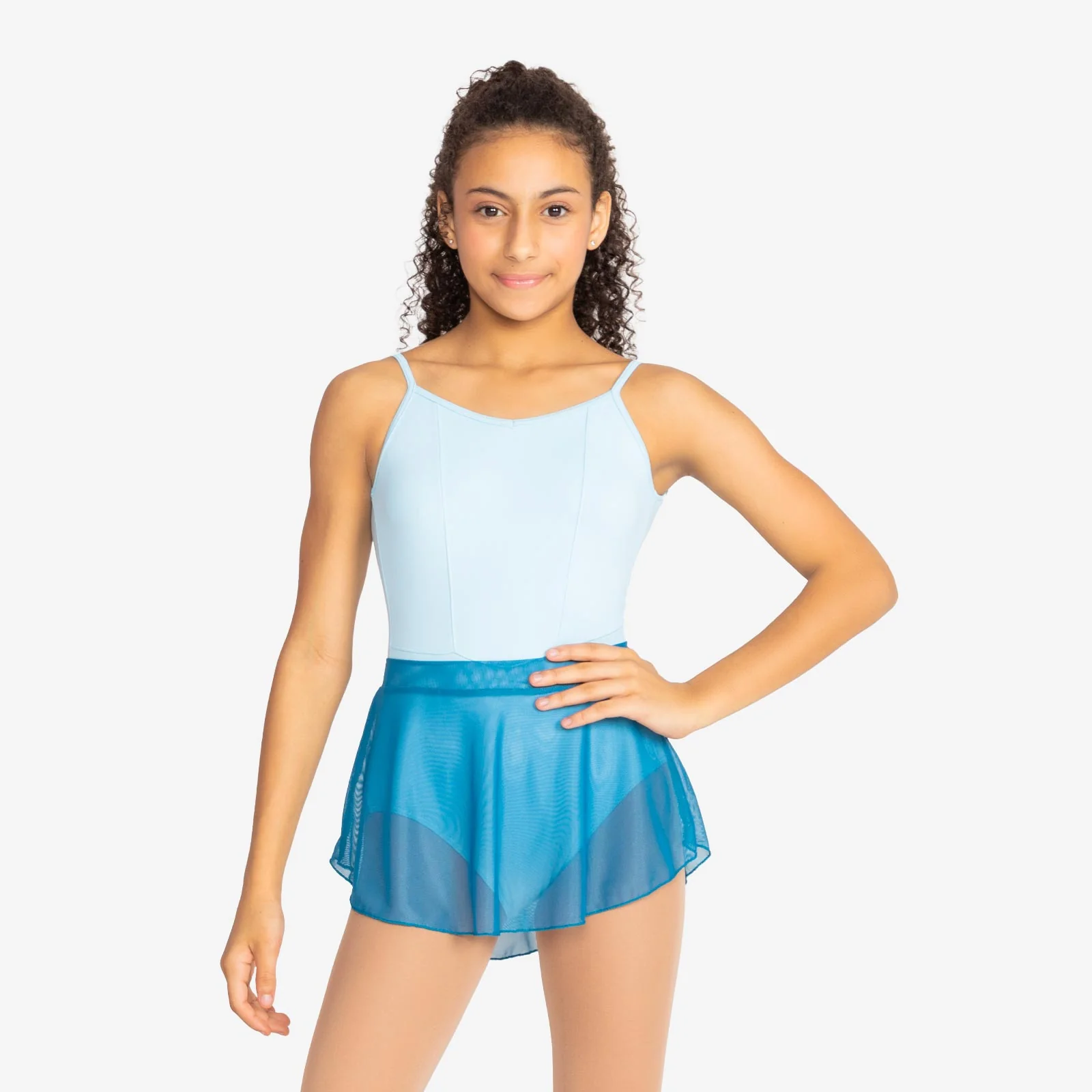 Child Mesh Spandex Pull On Skirt- Wave - Image 12
