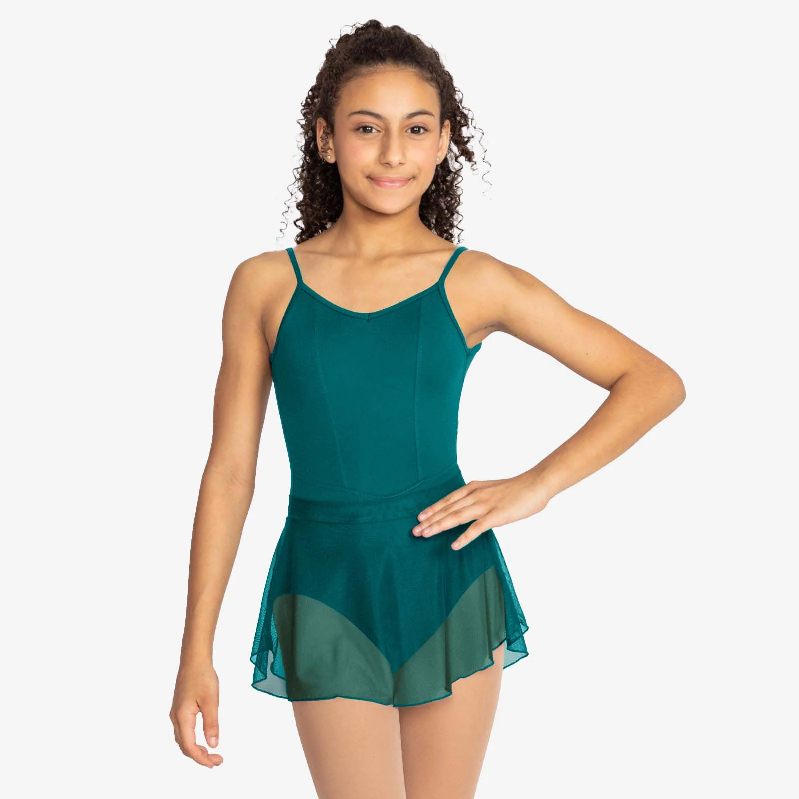 Child Mesh Spandex Pull On Skirt- Wave - Image 3
