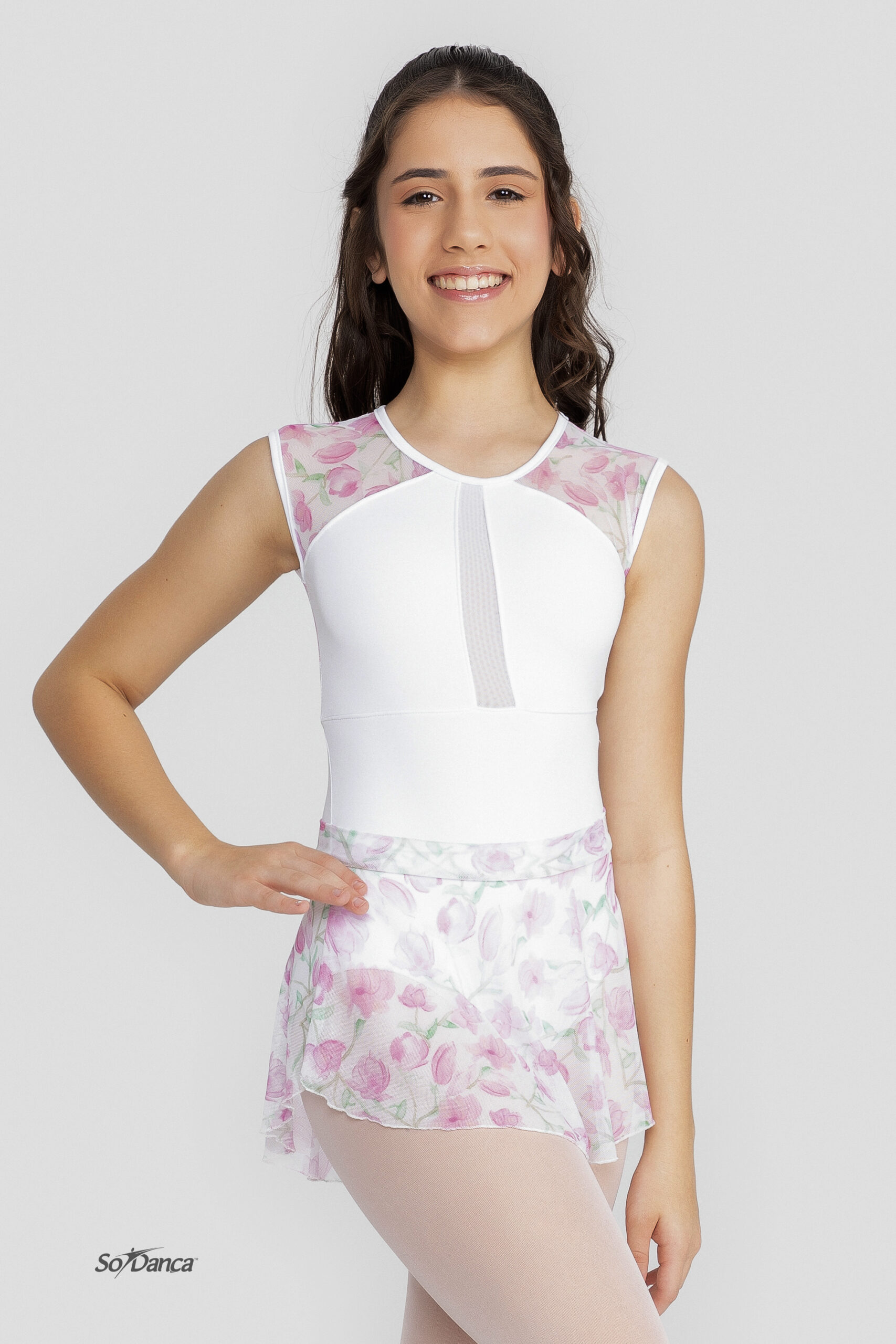 Floral Mesh Wrap Skirt – Renata 2 - Image 2
