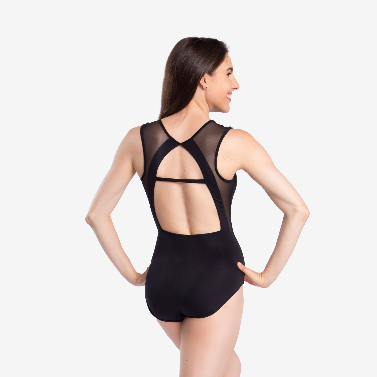 Cross-Back Mesh Leotard - Annie (Adult) - Image 8